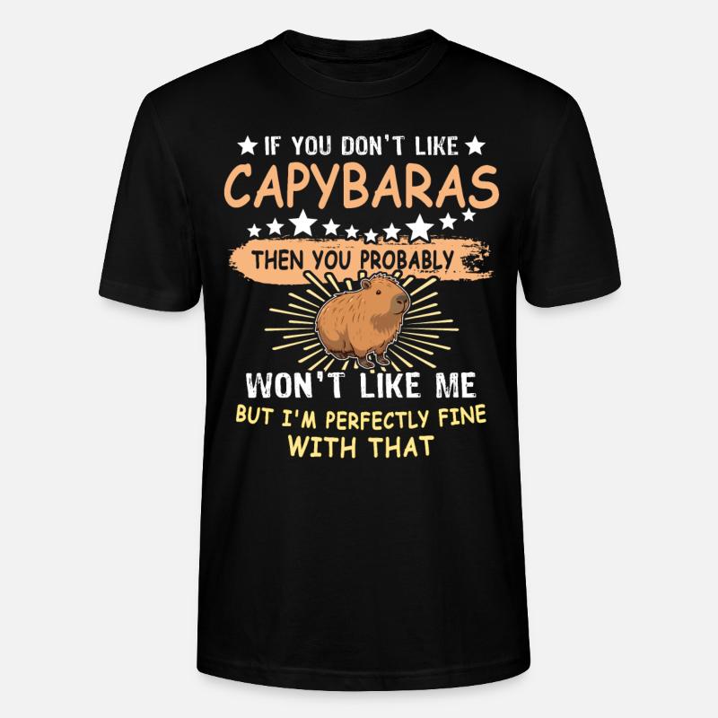 Capybara - Stanley/Stella Unisex Bio-T-Shirt CRAFTER - Schwarz