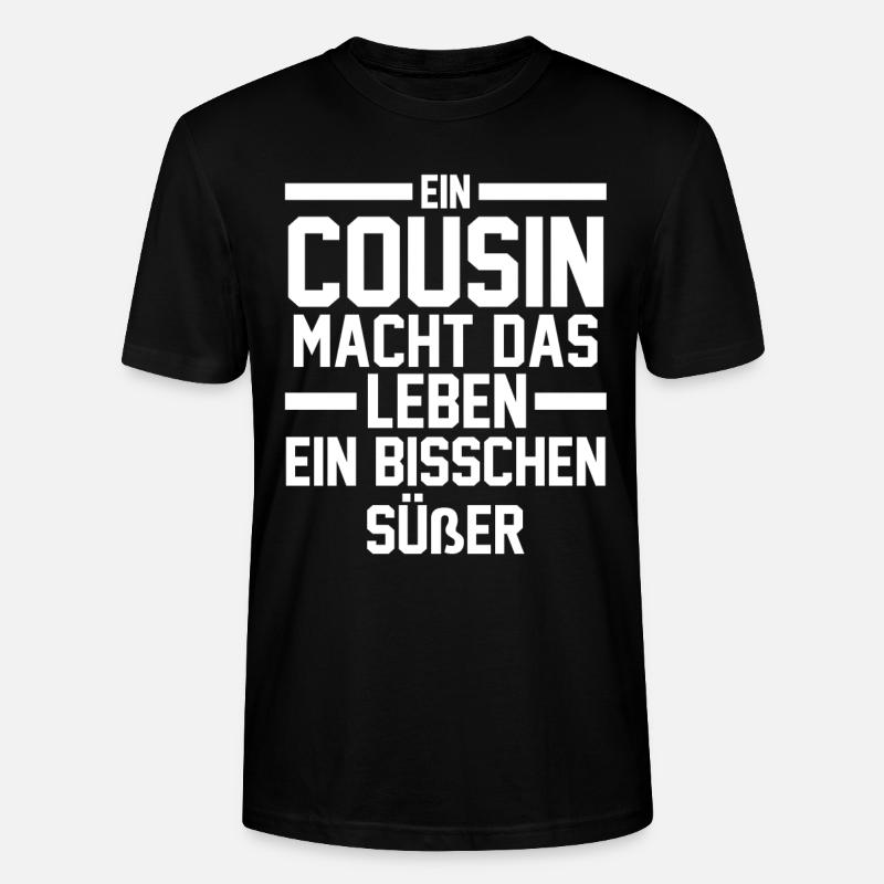 Cousins Cousin - Stanley/Stella Unisex Bio-T-Shirt CRAFTER - Schwarz