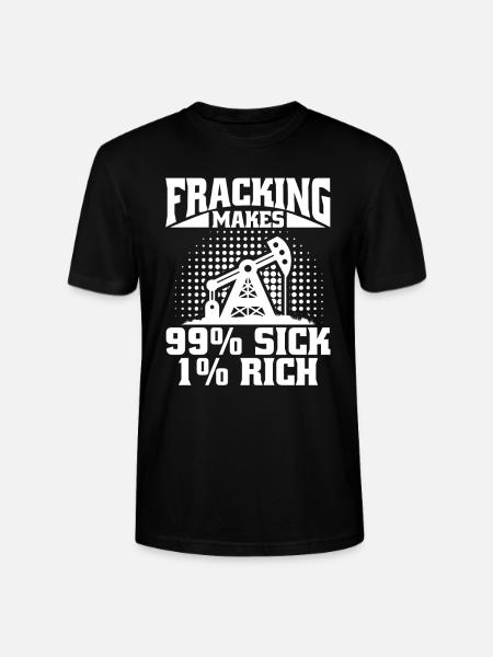 Oilfield Oil Rig Fracking - Stanley/Stella CRAFTER Unisex Organic T-Shirt - black
