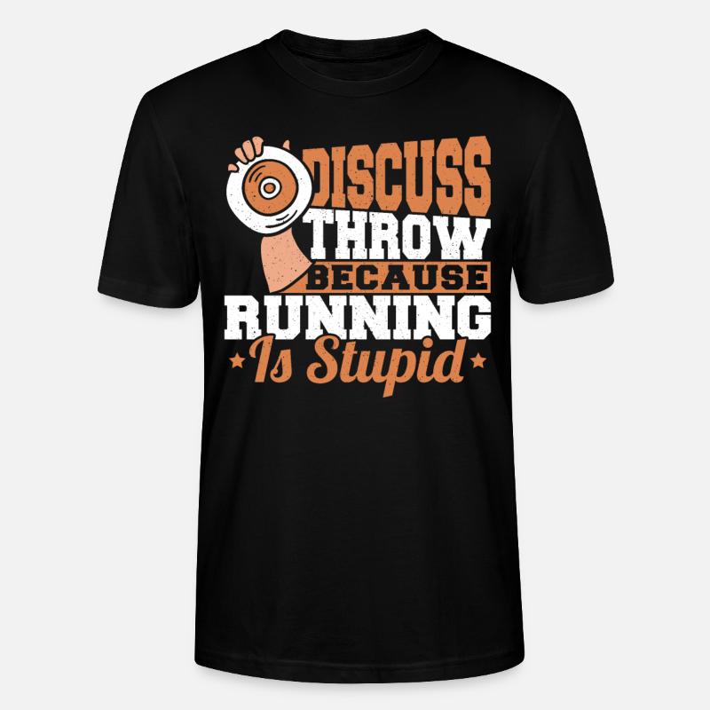Discus Throw Discus Thrower cadeau - T-shirt bio CRAFTER Stanley Stella Unisexe - noir