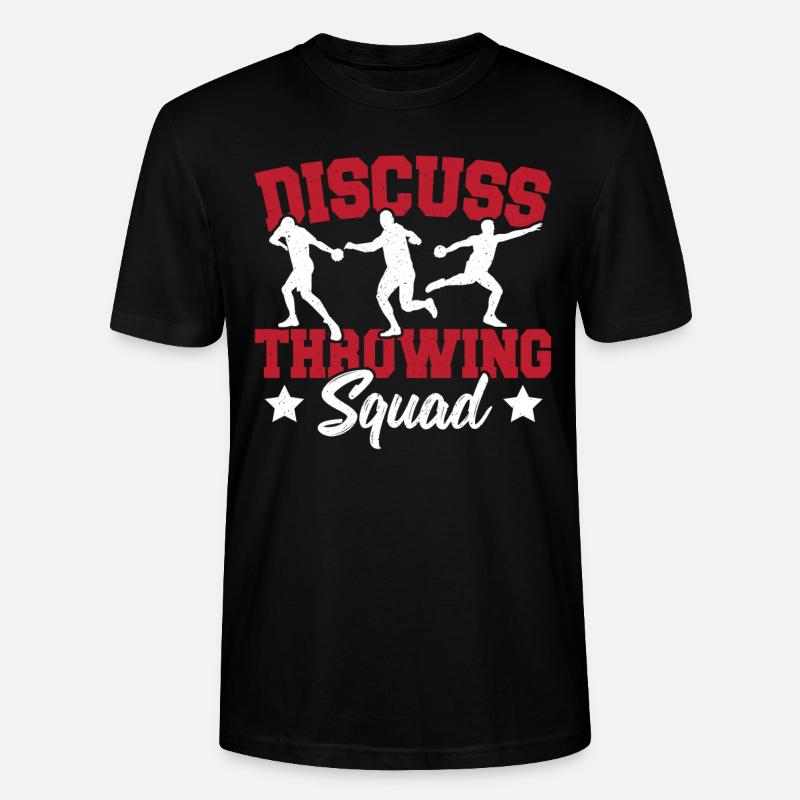 Diskuswerfen Diskuswerfer Geschenk - Stanley/Stella Unisex Bio-T-Shirt CRAFTER - Schwarz