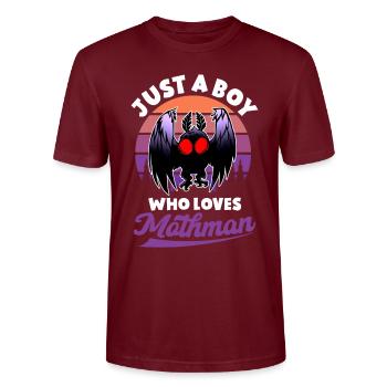 Cryptid Cryptozoology - Stanley/Stella CRAFTER Unisex Organic T-Shirt - burgundy - Front - Alina (178cm) & Michal (187cm)