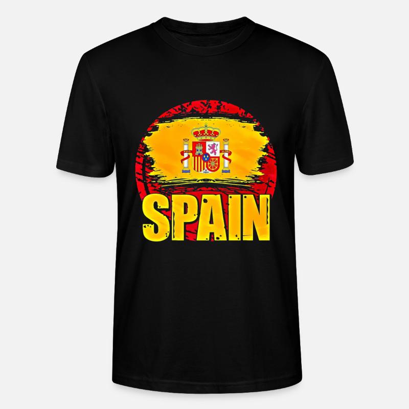 Spanien - Stanley/Stella Unisex Bio-T-Shirt CRAFTER - Schwarz