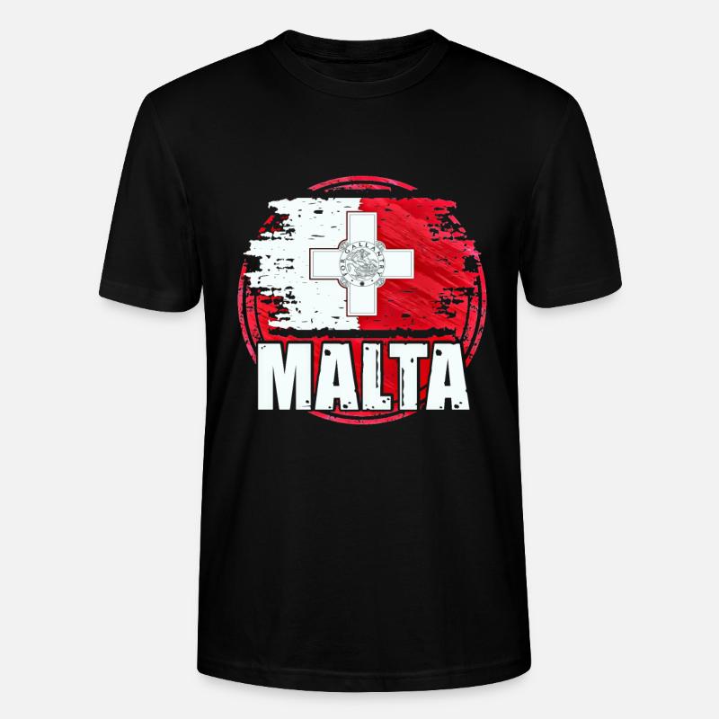 Malta - Stanley/Stella Unisex Bio-T-Shirt CRAFTER - Schwarz