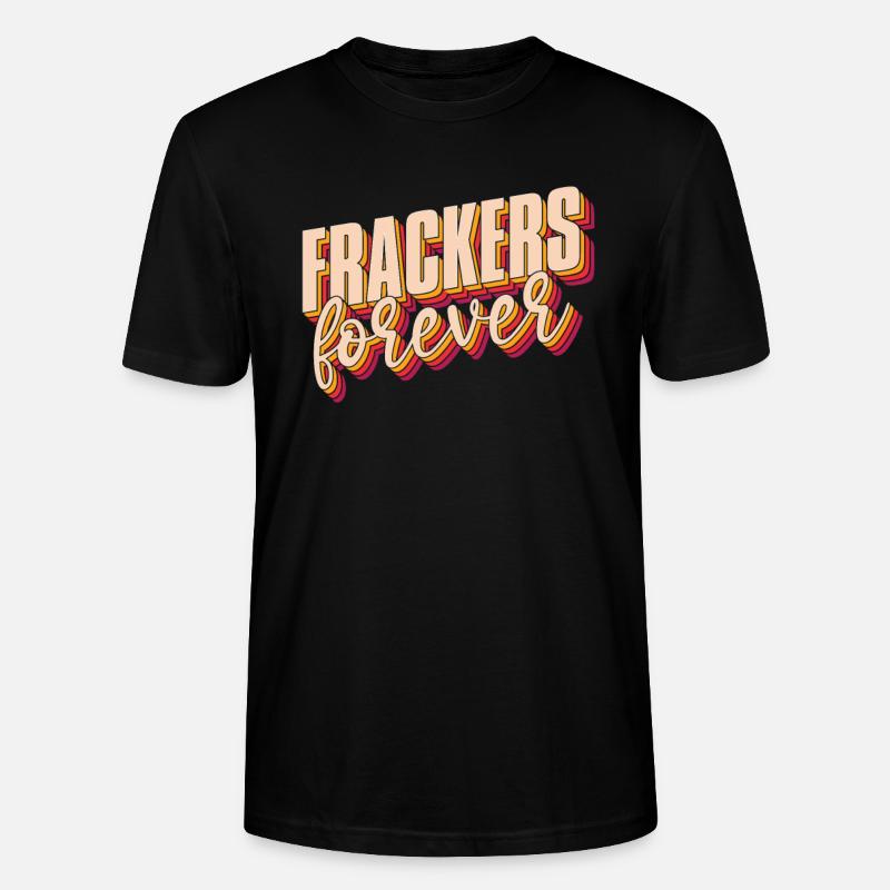 Ölfeld Bohrinsel Fracking - Stanley/Stella Unisex Bio-T-Shirt CRAFTER - Schwarz
