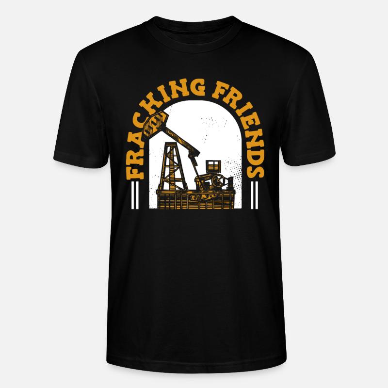 Ölfeld Bohrinsel Fracking - Stanley/Stella Unisex Bio-T-Shirt CRAFTER - Schwarz