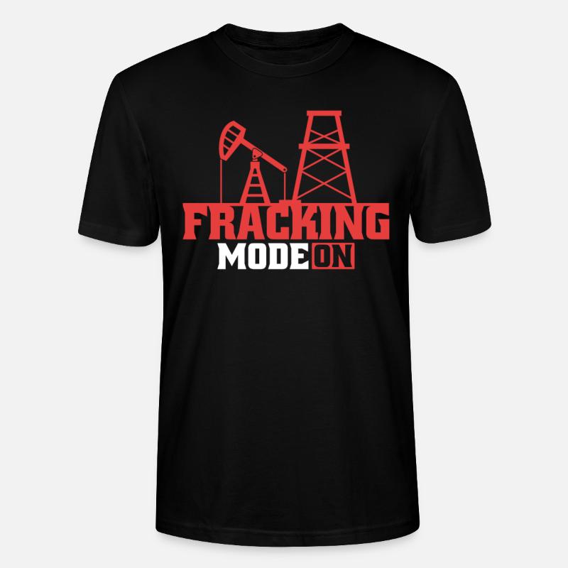 Ölfeld Bohrinsel Fracking - Stanley/Stella Unisex Bio-T-Shirt CRAFTER - Schwarz