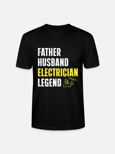 Electrician Gift - Stanley/Stella CRAFTER Unisex Organic T-Shirt - black