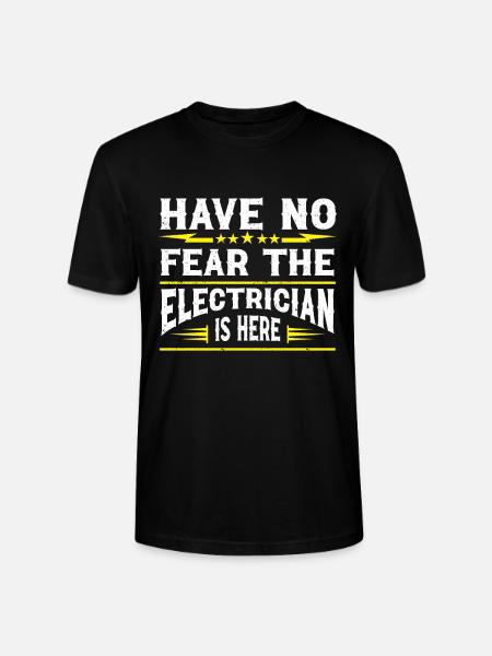 Electrician Gift - Stanley/Stella CRAFTER Unisex Organic T-Shirt - black