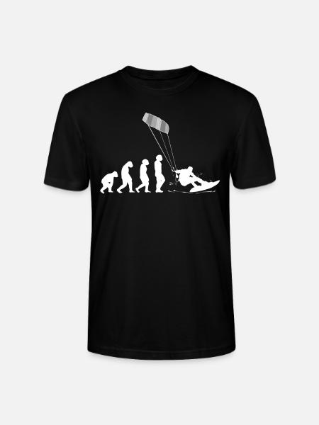 Kitesurf Kiteboard Kitesurfing Kite-Surf Evolution - T-shirt bio CRAFTER Stanley Stella Unisexe - noir