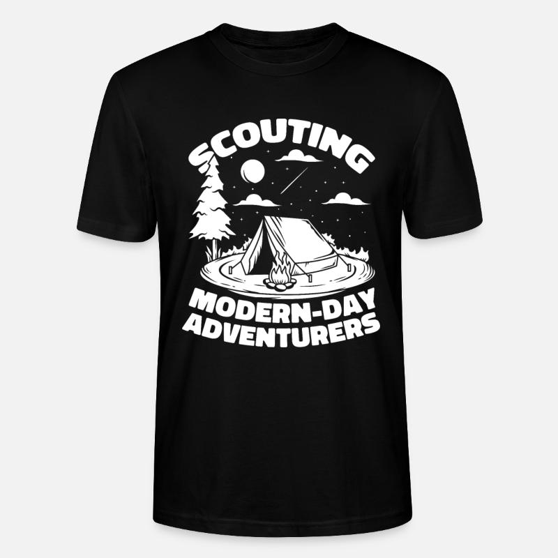 Éclaireur - T-shirt bio CRAFTER Stanley Stella Unisexe - noir