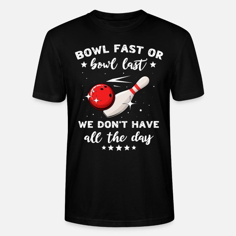 Bowler Bowling Lent Pas Rapide - T-shirt bio CRAFTER Stanley Stella Unisexe - noir