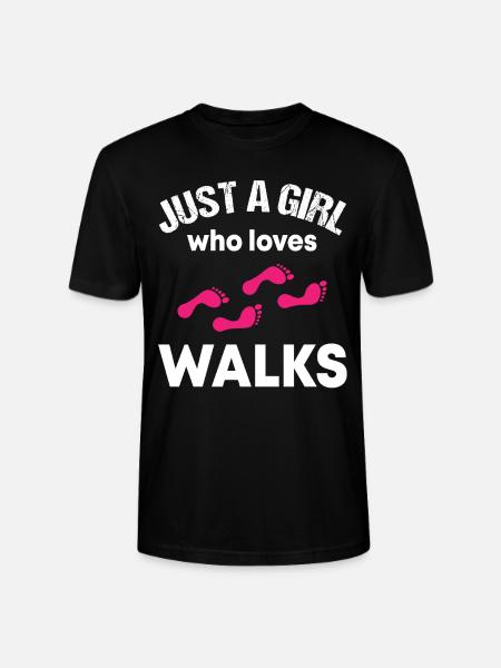 Simple Walk Lover Gift - Stanley/Stella CRAFTER Unisex Organic T-Shirt - black