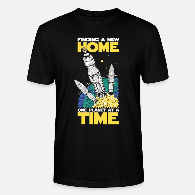 Colonisation de l’espace - T-shirt bio CRAFTER Stanley Stella Unisexe - noir