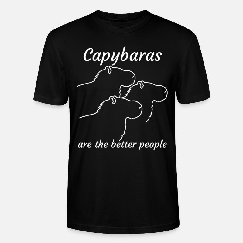 Capybaras Capybara - T-shirt bio CRAFTER Stanley Stella Unisexe - noir