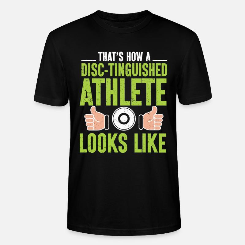 Diskuswerfer Leichtathletik Scheibenwurf - Stanley/Stella Unisex Bio-T-Shirt CRAFTER - Schwarz