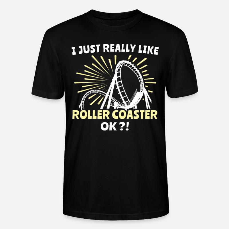 Achterbahn Roller Coaster - Stanley/Stella Unisex Bio-T-Shirt CRAFTER - Schwarz