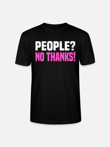 Misanthrope Antisocial Introvert - Stanley/Stella CRAFTER Unisex Organic T-Shirt - black
