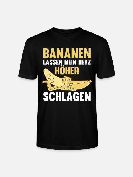 Früchte Banane - Stanley/Stella Unisex Bio-T-Shirt CRAFTER - Schwarz