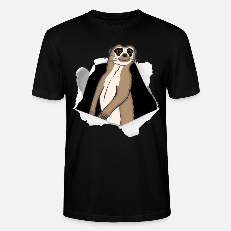 Faultier Ausbruch Karton Niedlich Geschenk - Stanley/Stella Unisex Bio-T-Shirt CRAFTER - Schwarz