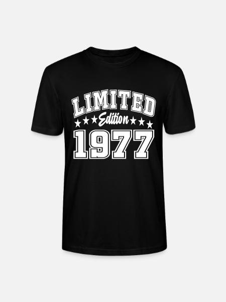 Limited Edition 1977 - Stanley/Stella CRAFTER Unisex Organic T-Shirt - black