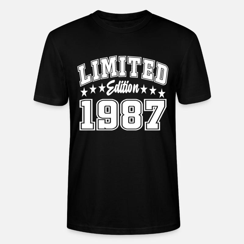 Édition limitée 1987 - T-shirt bio CRAFTER Stanley Stella Unisexe - noir