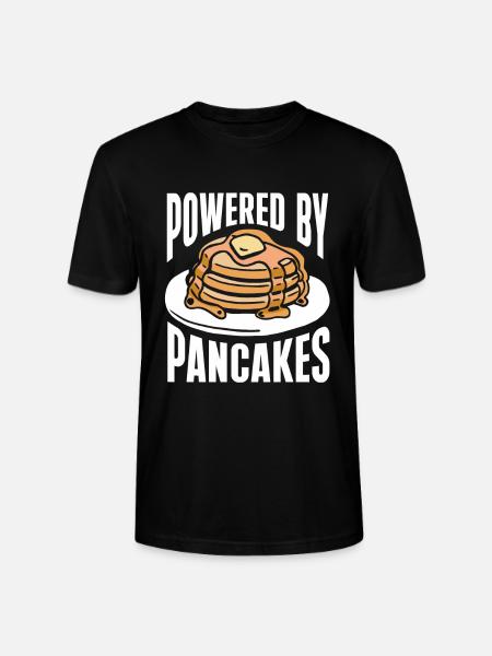 Pancake Saying Breakfast Pancakes - Stanley/Stella CRAFTER Unisex Organic T-Shirt - black
