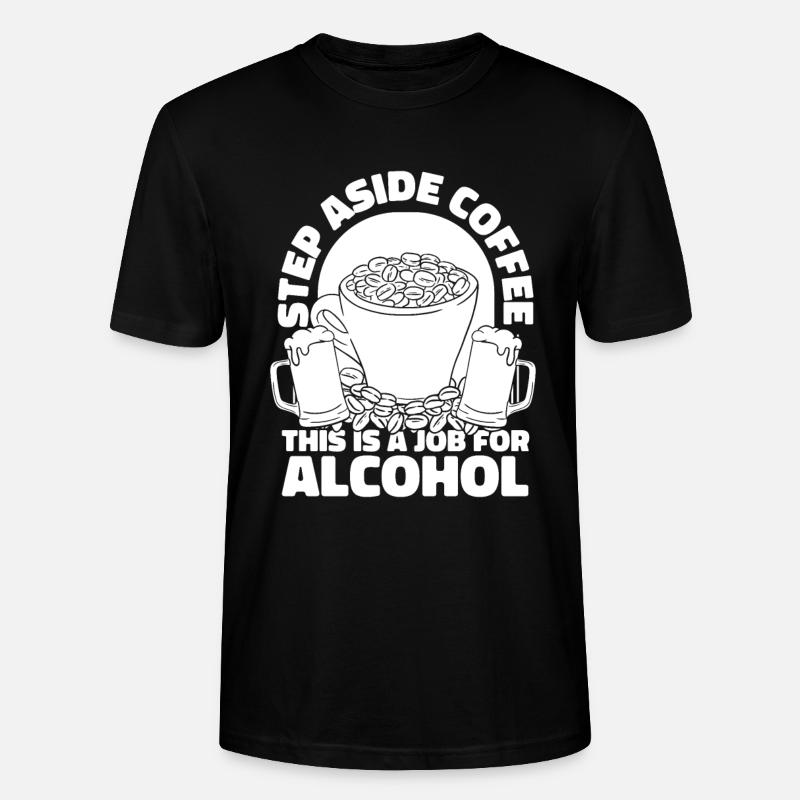 Café Café Café Vin - T-shirt bio CRAFTER Stanley Stella Unisexe - noir
