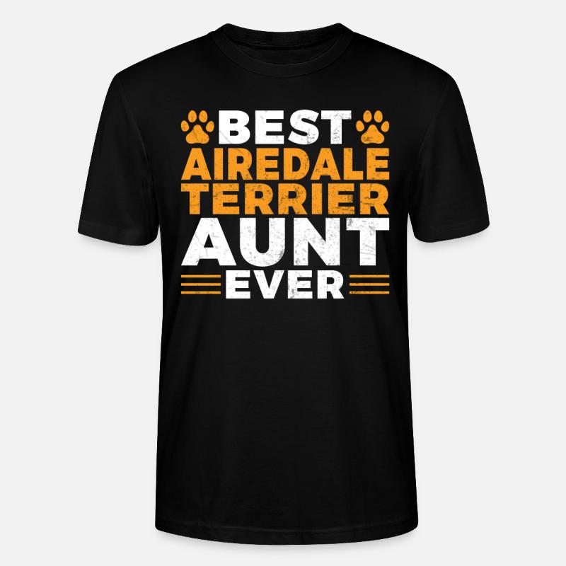 Cadeaux Airedale Terrier - T-shirt bio CRAFTER Stanley Stella Unisexe - noir