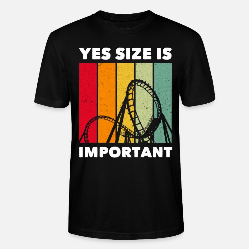 Achterbahn Roller Coaster - Stanley/Stella Unisex Bio-T-Shirt CRAFTER - Schwarz