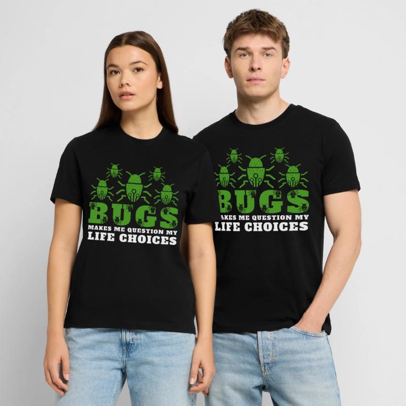 Computer Bugs Binary Codes Funny Programming Stanley/Stella Unisex Bio-T-Shirt CRAFTER