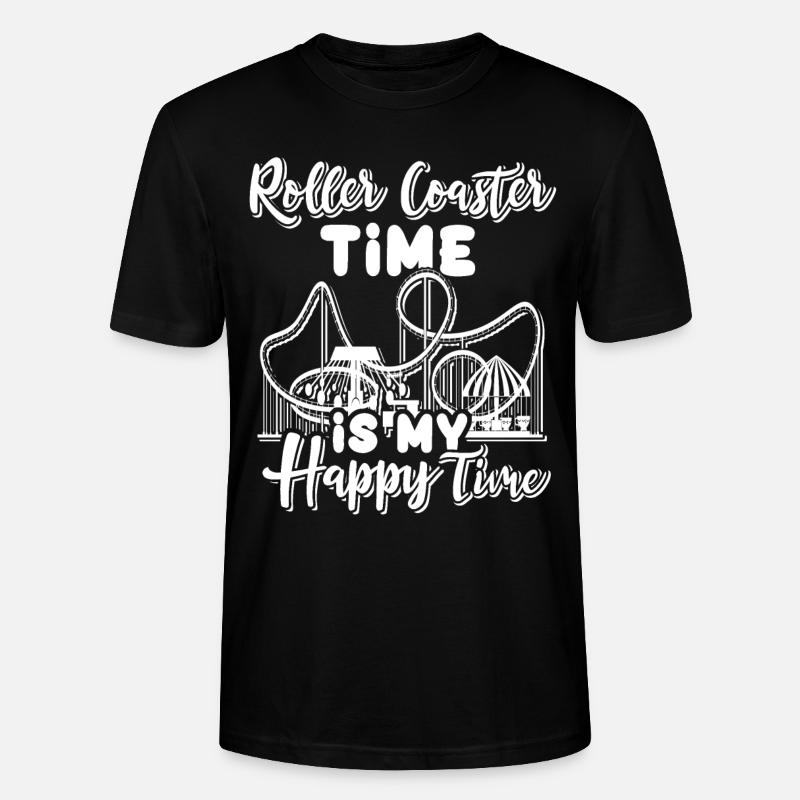 Achterbahn Roller Coaster - Stanley/Stella Unisex Bio-T-Shirt CRAFTER - Schwarz