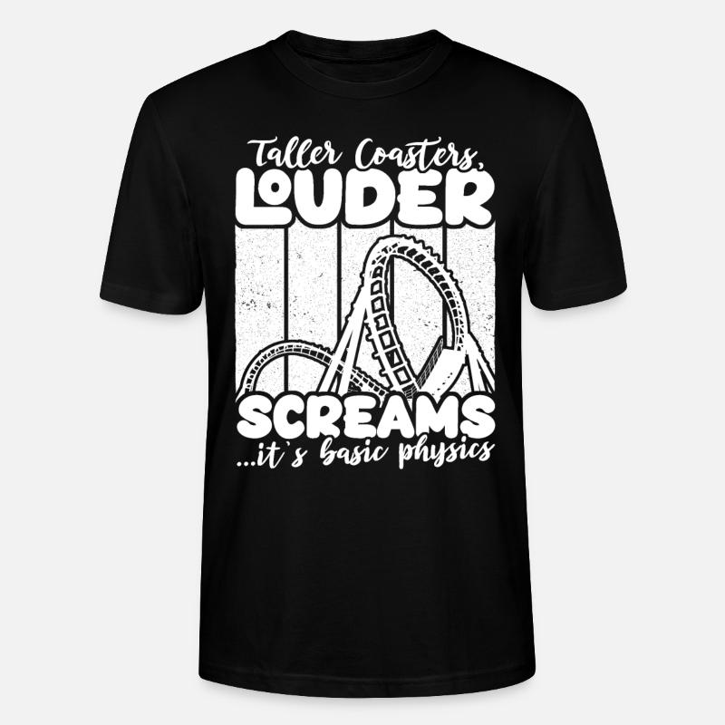 Achterbahn Roller Coaster - Stanley/Stella CRAFTER Unisex Organic T-Shirt - black