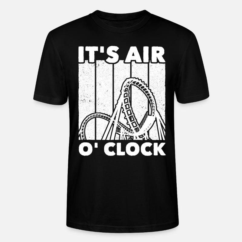 Achterbahn Roller Coaster - Stanley/Stella CRAFTER Unisex Organic T-Shirt - black