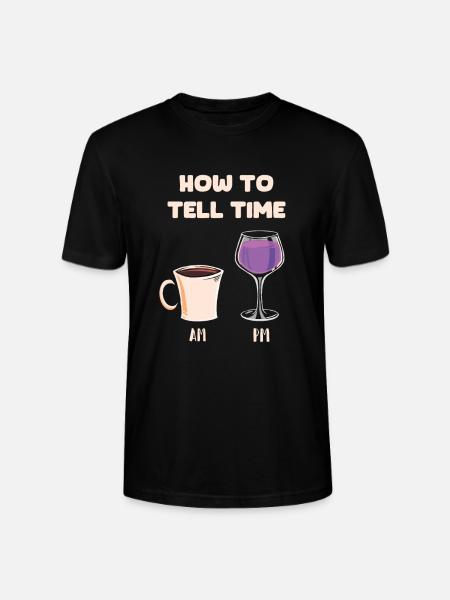 Coffee Cafe Coffee Wine - Stanley/Stella CRAFTER Unisex Organic T-Shirt - black