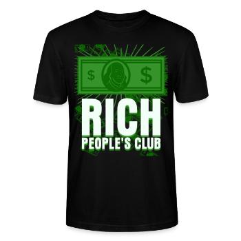 Equity Economy Capitalism Stocks - Stanley/Stella CRAFTER Unisex Organic T-Shirt - black - Front - Alina (178cm) & Michal (187cm)