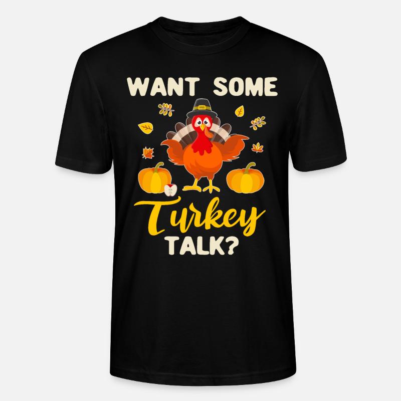 Truthahn Turkey - Stanley/Stella Unisex Bio-T-Shirt CRAFTER - Schwarz
