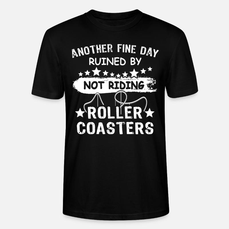 Achterbahn - Stanley/Stella Unisex Bio-T-Shirt CRAFTER - Schwarz