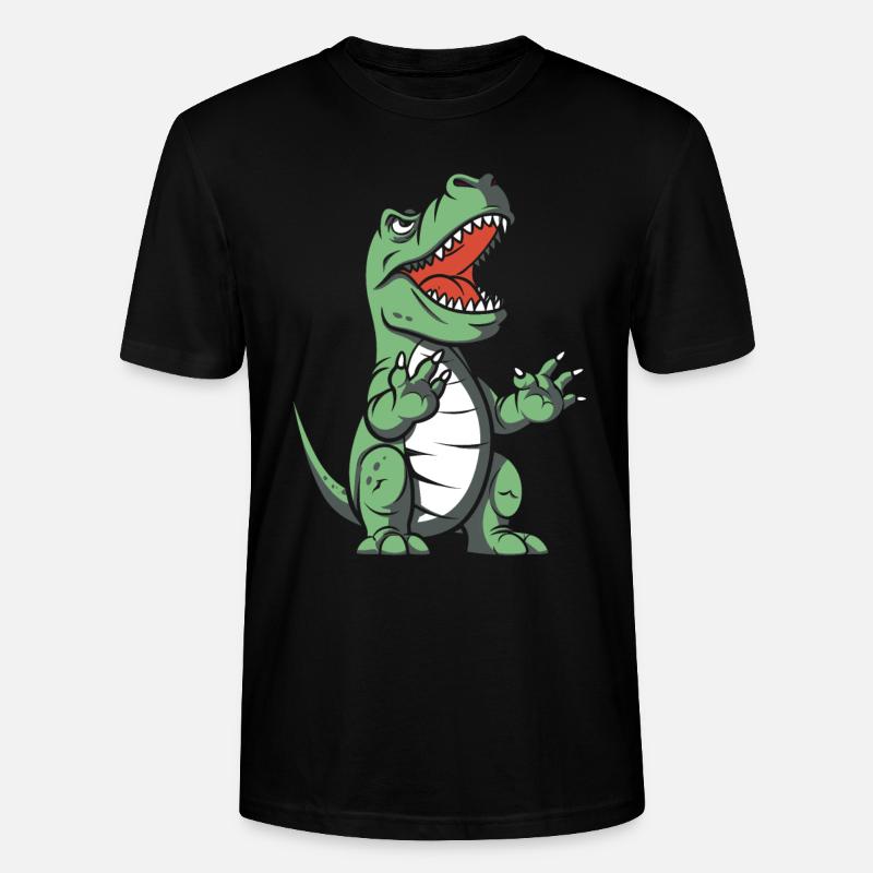 Trex T Rex Dino Cool - T-shirt bio CRAFTER Stanley Stella Unisexe - noir