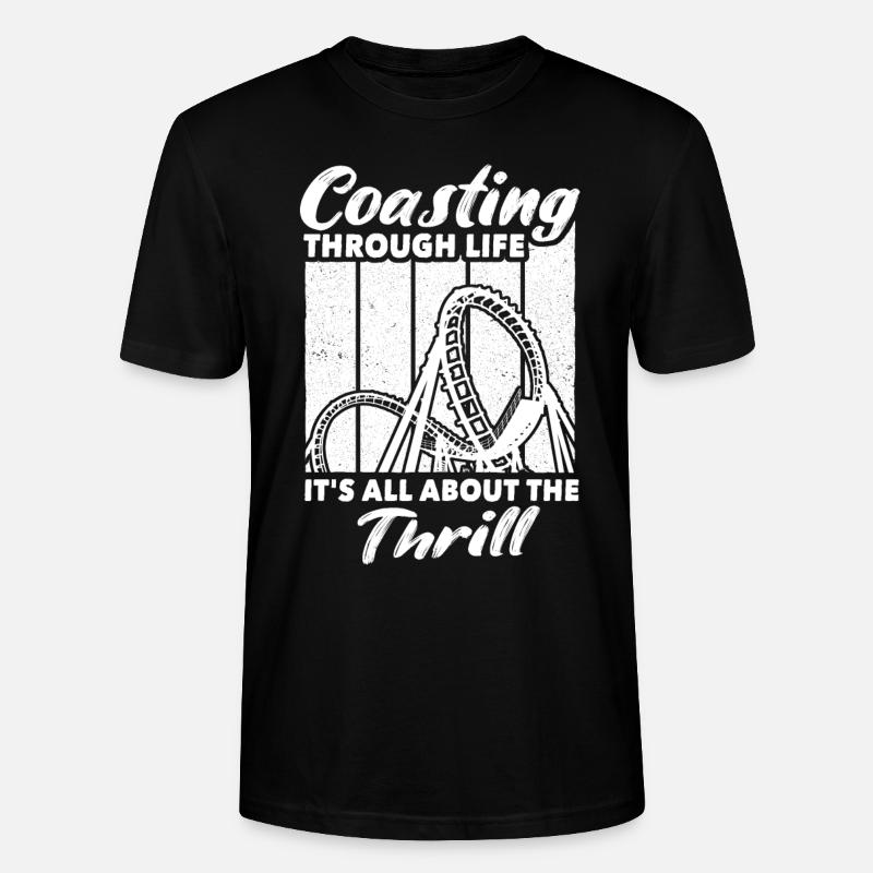 Achterbahn Roller Coaster - Stanley/Stella Unisex Bio-T-Shirt CRAFTER - Schwarz