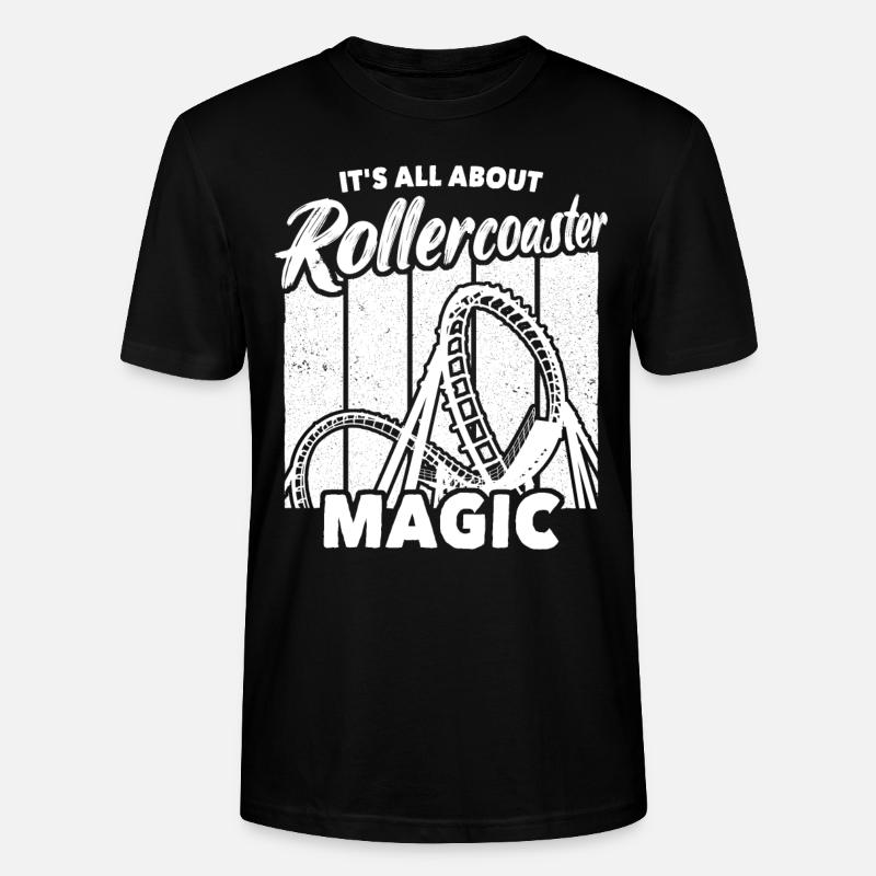 Roller Coaster Roller Coaster Riders - T-shirt bio CRAFTER Stanley Stella Unisexe - noir