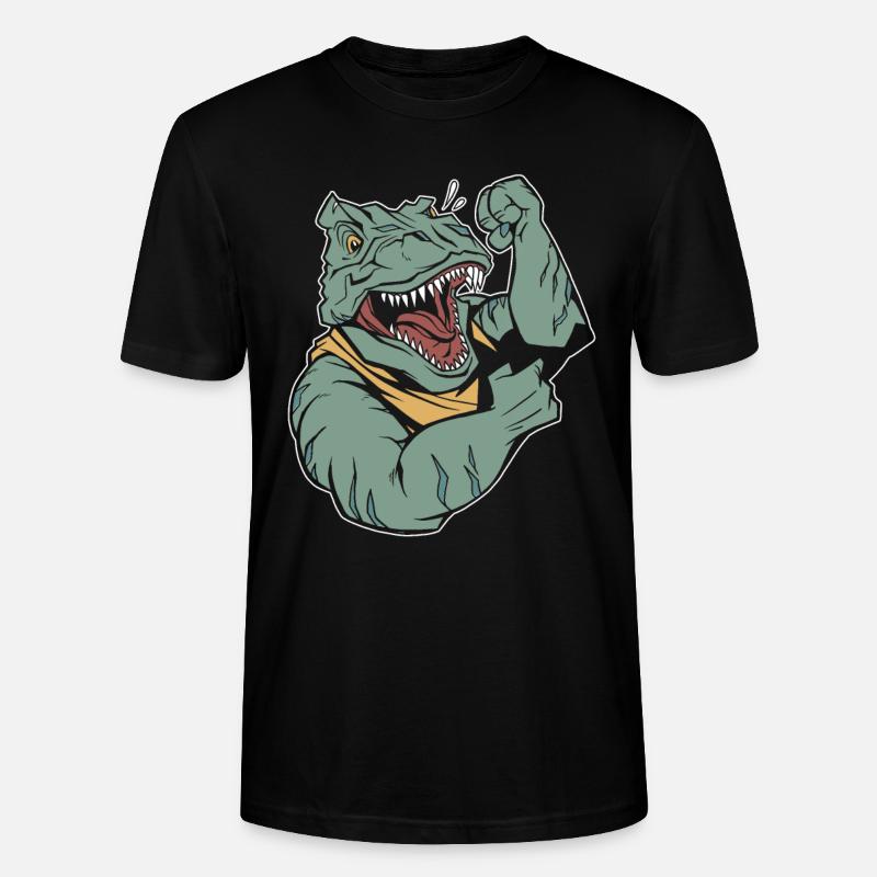Trex T Rex Dino Cool - Stanley/Stella Unisex Bio-T-Shirt CRAFTER - Schwarz