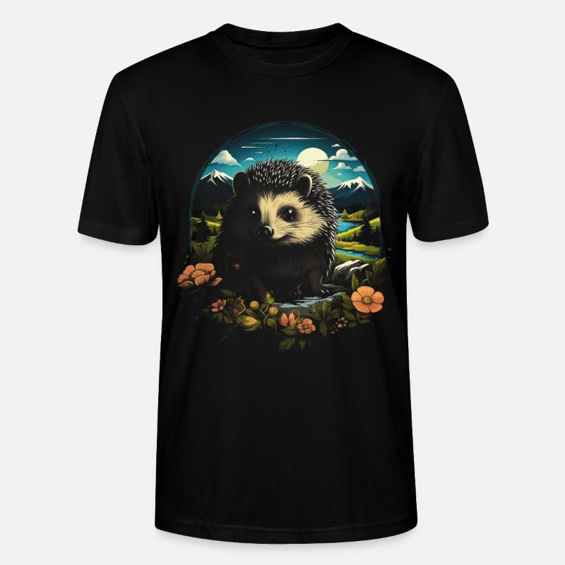 Igel Tier - Stanley/Stella Unisex Bio-T-Shirt CRAFTER - Schwarz