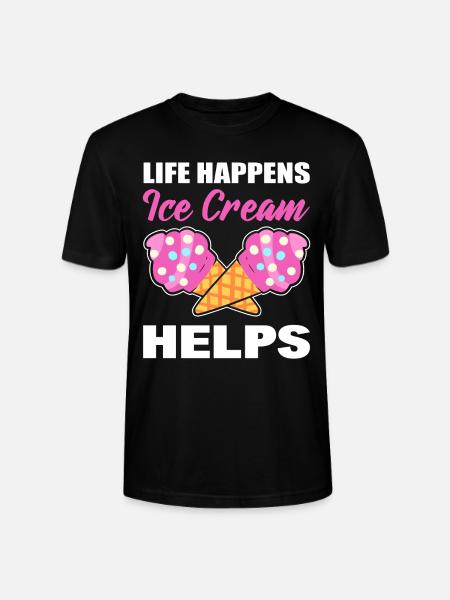Eisliebhaber Eiscreme Scooper - Stanley/Stella Unisex Bio-T-Shirt CRAFTER - Schwarz