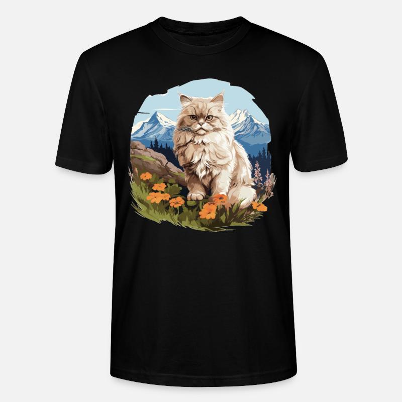 Chat persan Perser Katze - T-shirt bio CRAFTER Stanley Stella Unisexe - noir