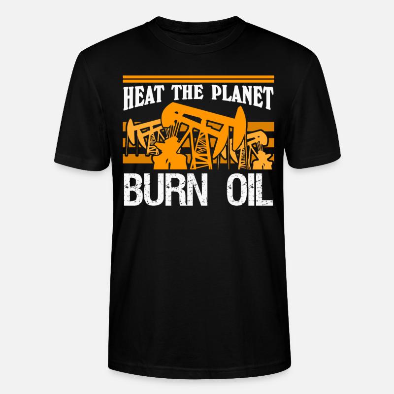 Chauffer la planète Blague - T-shirt bio CRAFTER Stanley Stella Unisexe - noir