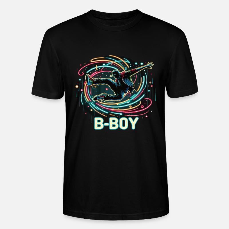 Breakdance Breakdancer Breakdance Enfants - T-shirt bio CRAFTER Stanley Stella Unisexe - noir