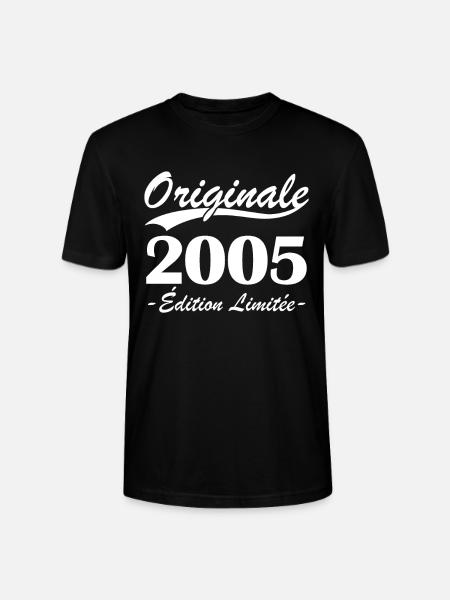 Originale 2005 édition limitée - T-shirt bio CRAFTER Stanley Stella Unisexe - noir