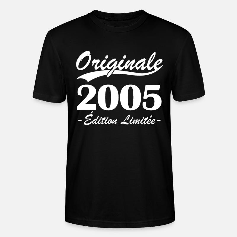 Originale 2005 édition limitée - T-shirt bio CRAFTER Stanley Stella Unisexe - noir