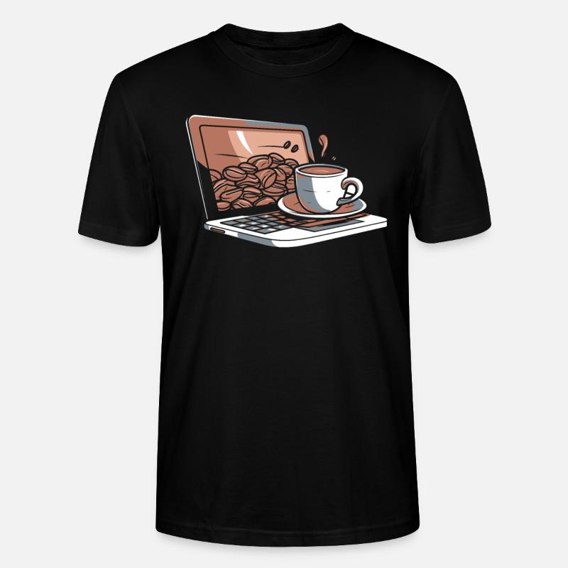 Developer, Coder, Programmer, Coffee - Stanley/Stella CRAFTER Unisex Organic T-Shirt - black